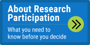 About Research Participation, What you need to know before you decide.