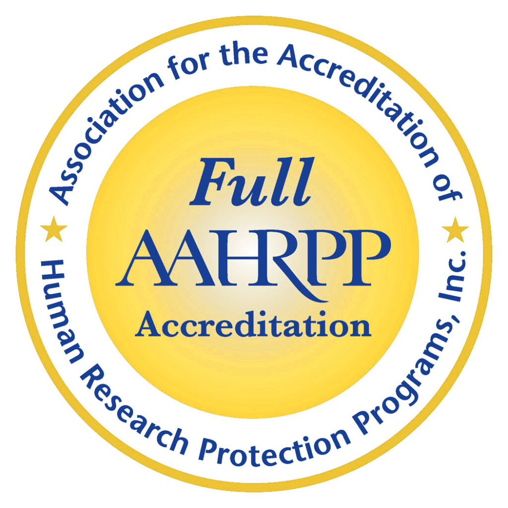 Full AAHRPP Accreditation
